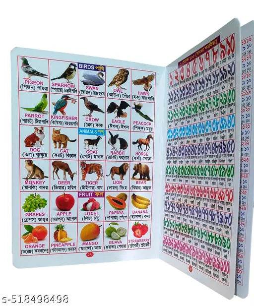 My First All In One English Bangla Board Book for Kids (Water-Proof Books- 2-5 Years Kids ) - NARIX INDIA 