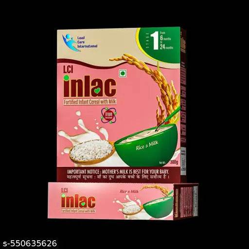 INLAC RICE & MILK, FORTIFIED INFANT CEREAL WITH MILK ( FROM 6MONTHS TO 24 MONTHS) - NARIX INDIA 
