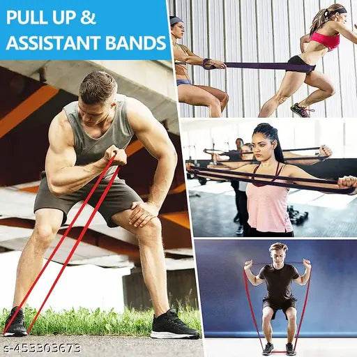 Quickfit Pull Up Assist Stretching - Mobility and Powerlifting Band Resistance Tube - NARIX INDIA 