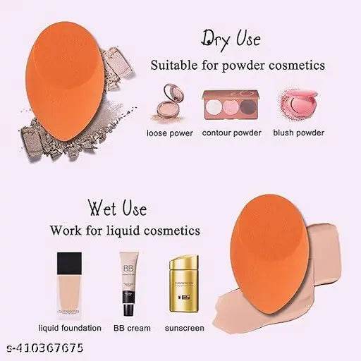 Ultra soft Blender Makeup Sponge Set of 4 with box (Multicolor) - NARIX INDIA 