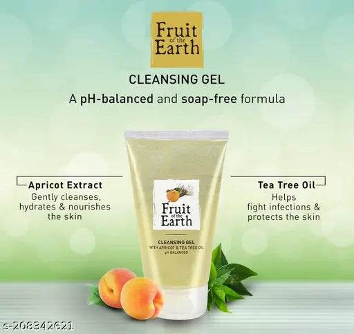 MODICARE FRUIT OF THE EARTH CLEANSING GEL WITH APRICOT & TEA TREE OIL (PH BALANCED) 150ML - NARIX INDIA 