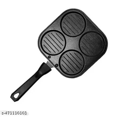 BOLA Non Stick Grill Uttapam Maker Aluminium Multi Snack Maker 4 Cavity - NARIX INDIA 