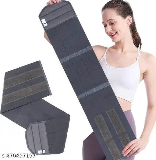 Abdominal Belt After Delivery For Tummy Reduction, Lumbo Sacral, Lower Back Brace provides Back Pain Relief - Breathable Belt for Men and Women (Grey) - NARIX INDIA 