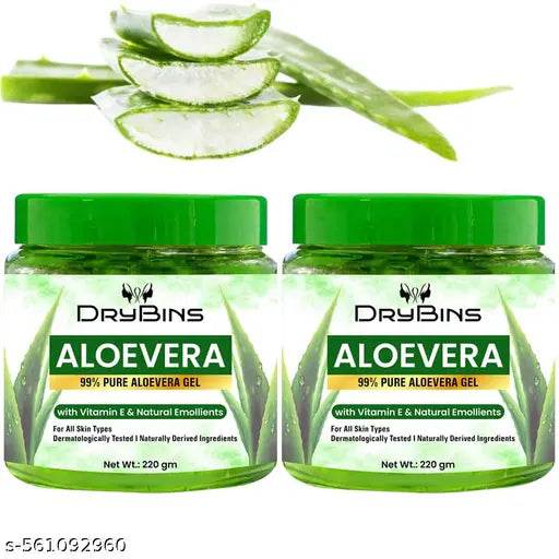 Drybins Aloevera Face Beauty Gel - 220gm pack of 2 - NARIX INDIA 