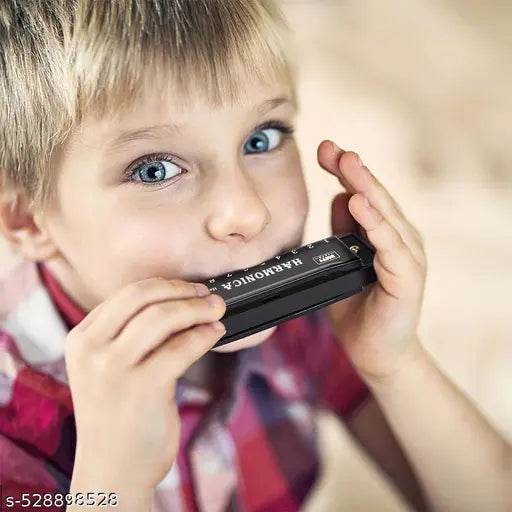 Harmonica Mouth Organ Musical Instrument, Titanium Copper Core Mouth Organ Gift for Kids, Mouthorgans Instrument Harmonica C Key 10 Holes 20 Tones Blues Harmonica for Beginners Kids Gifts - NARIX INDIA 