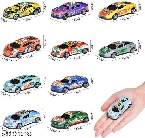 Kidzoy 6 Pack Mini Diecast Pull Back Cars for Kids | Metal Toy Car Set for Boys Age 3-8 | Hotwheel Style Racing Cars | Assorted Design Model Cars | Small Size Vehicles | Return Gift for Boys | Friction Powered Cars | Colorful Sports Car Toy for Kids Playt - NARIX INDIA 