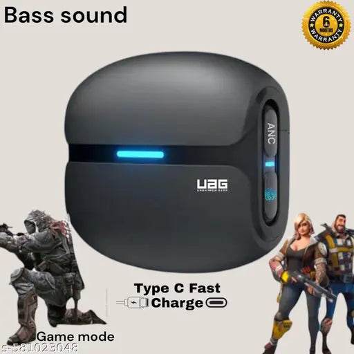 Trendy ANC Gaming earbuds which comes with 50 hour Battery Backup and high Quality Design with Deep Bass sound with Gaming Chipset With cooper speaker and matel Ears or Type C fast charge or Vibration on calls and notifications Feature and Water or Dust p - NARIX INDIA 