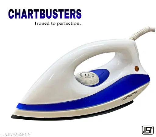 CHARTBUSTERS Fabri Press CB-0008 750 W Dry Iron ( blue/WHITE ) RADHE RADHE - NARIX INDIA 