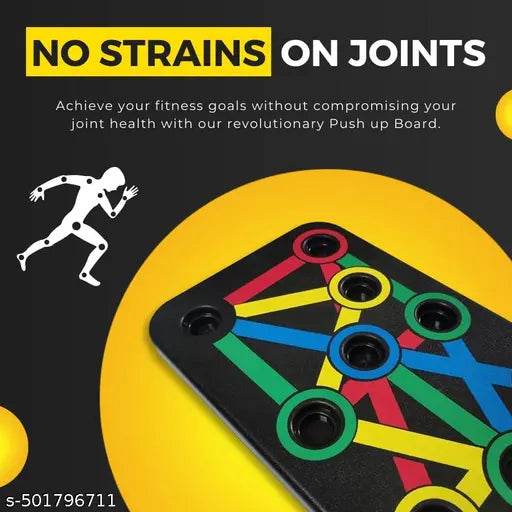 QUlCKFlT 10in1 Portable Board with Strong Grip Handle for Chest Press Home & Gym Exercise Push-up Bar - NARIX INDIA 