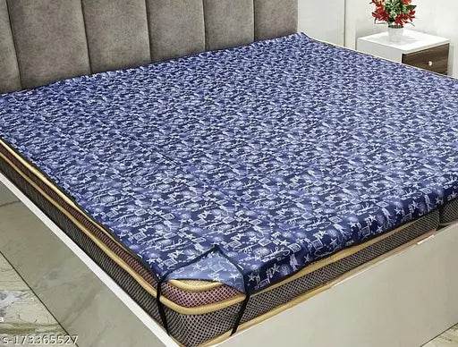 Home Dressing Waterproof Double Bed Protecting Mat King Size Mattress Protector Cover with Elastic Strap on 4 Sides (72 * 75 inches) - NARIX INDIA 