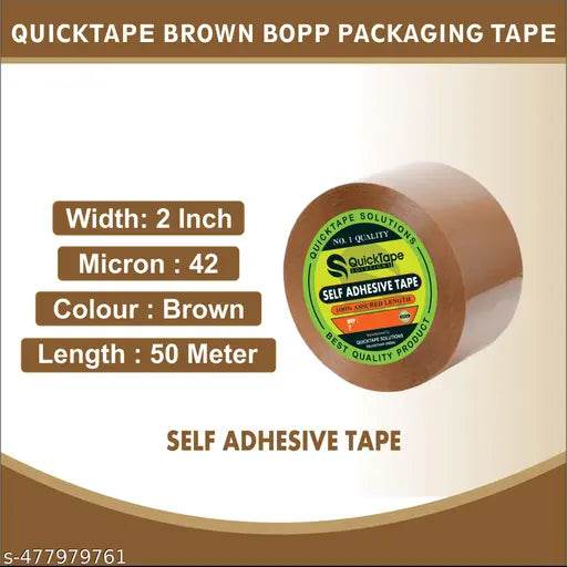 Brown Packaging Tape For Boxes, Parcels And Ecommerce Packing Safe And Secure Tape 2 inch X 50 meter (Pack Of 2) - NARIX INDIA 