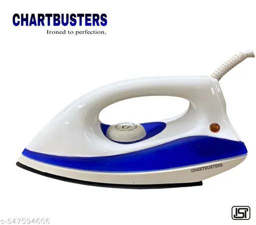 CHARTBUSTERS Fabri Press CB-0008 750 W Dry Iron ( blue/WHITE ) RADHE RADHE - NARIX INDIA 