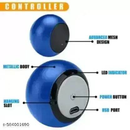 Bluetooth Speakr, mini Bluetooth Speaker, Mini Bluetooth Speaker 4D Mini Electroplating Round Steel Speaker - Multicolor of 1 (Multicolor) - NARIX INDIA 