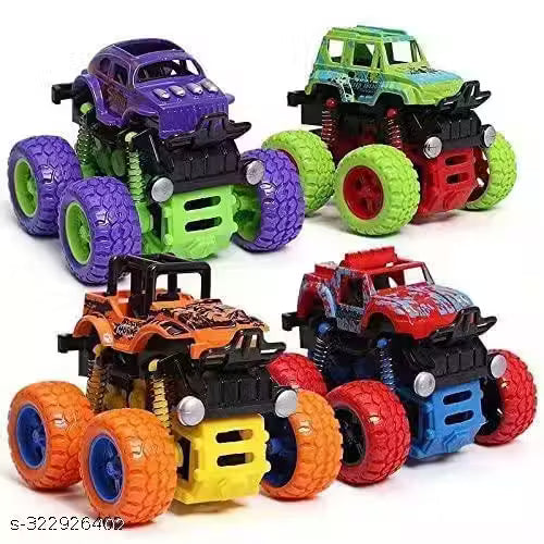 Truck Toy Friction Powered Car Toy for Kids (Set of 4, Multicolor) - NARIX INDIA 