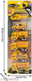 Combo Toy Set -6 Friction Powered Truck Toy Set with helicopter for Kids - NARIX INDIA 