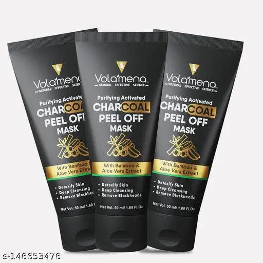 charcoal Peel off mask 50 ml pack of 3 - NARIX INDIA 