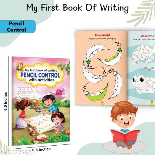 My First Book of Writing Pencil Control and Numbers 1-20 with activities : Toddlers activity book, Writing practice workbook, Children's activity book | Pack of 2 Writing Activity books - NARIX INDIA 