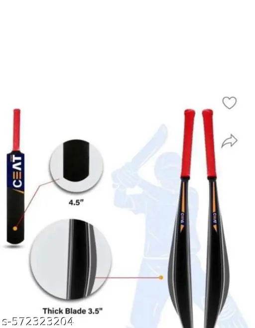 CEAT Cricket Bat | Hard Plastic Bat Full Size | Tennis Cricket Bat For Adults | Heavy Duty Fiber Bat | Tournament-Standard Quality With Enhanced Durability & Comfort Grip (Black) - NARIX INDIA 