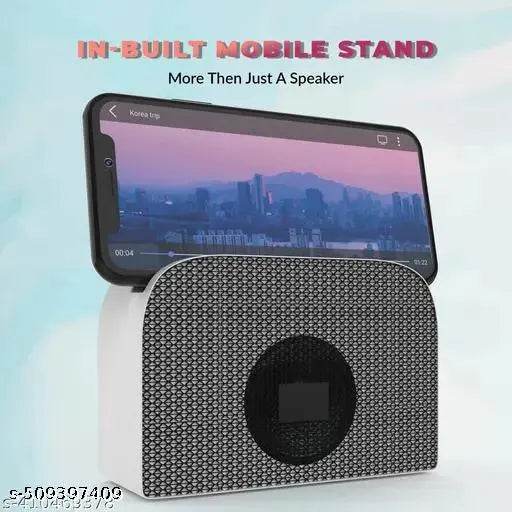 Microbots BR-611 Ultimate 10W Bluetooth Speaker Hi-fi Stereo Sound Surround Upto 08 Hours Playback, Best for Mobile, Laptop/PC, Ipad, Media Players with Multi Modes Aux/TF Card/USB(Black) - NARIX INDIA 